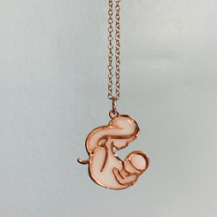 mother & baby necklace