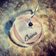 shown with birthstone charm added