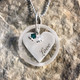 shown with birthstone charms added
