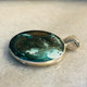 mermaid green & gold ( silver setting) 