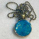 indigo & gold (brass setting)