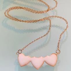 triple hearts necklace