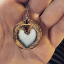 walnut pendant