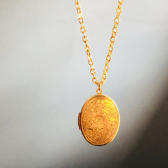 floral oval locket kit