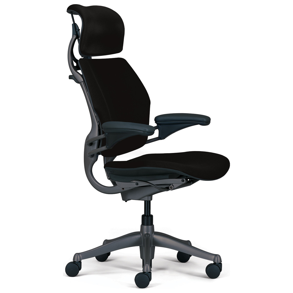 Humanscale Freedom Chair: Foam Seat Cushion; Black Color; Wave