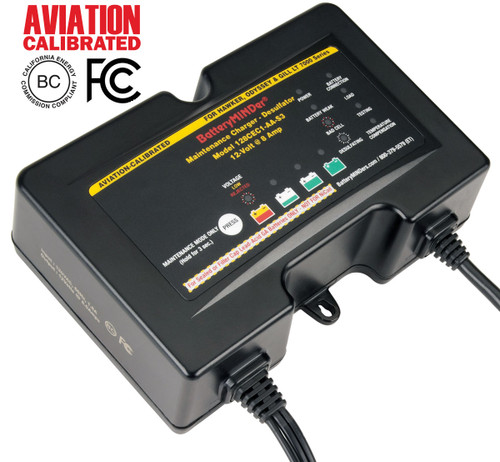 BatteryMINDer® Model 128CEC1-AA-S3: 12V 2/4/8 AMP HAWKER-ODESSEY® & GILL® LT 7000 SERIES Aviation Battery Charger-Maintainer-Desulfator