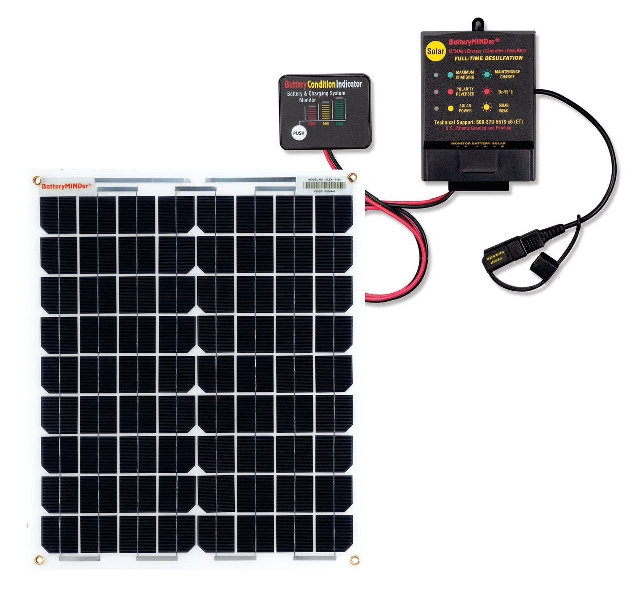 12 Volt Solar Battery Charger Desulfator | BatteryMINDer SCC1224-AA-S5