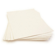 Cream Plantable Wildflower Seed Recycled Paper Sheets - 8.5" x 11"