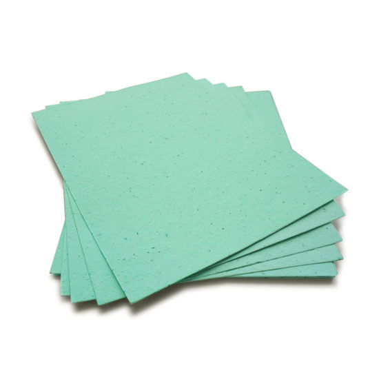 Aqua Blue Plantable Seeded Paper Sheets With Wildflower Seeds 8 5