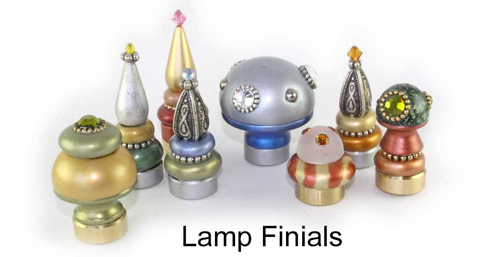 Gold finials on sale for lamps