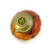 Mini DUO KNOB COPPER 2 INCHES DIAMETER WITH GOLD METAL DETAILS AND SWAROVSKI OLIVINE CRYSTAL
