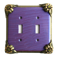 Bloomer Iris Double Toggle Switch Cover 
