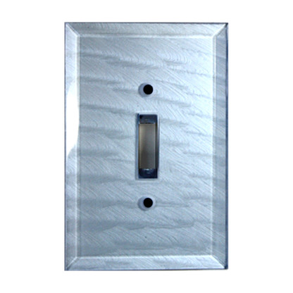 Light Sapphire Glass Single Toggle Switch Cover