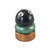 Lamp Finial Deco in Emerald with black cabochon and Swarovski crystals