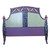 Barcelona bed headboard in purple roses with hand painted finish 