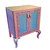 Charisma Vanity Sink Cabinet in Blue and Lavender Paint Finish