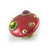Mini Style 6G ruby is 2" diameter and has gold metal accents and Swarovski crystals