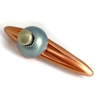 Style #3 Deep Opal  orbit Pull 5.25 Inches with 4 Inch hole Style 