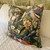 Large 24 x 24 Printed velvet Panama Pillow is the main attraction on queen size bed