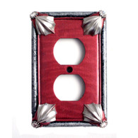 Cleo Ruby Single Duplex Outlet Cover