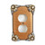 Bloomer Amber Single Duplex Outlet Cover