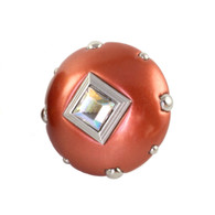 Mini Style 8 knob copper with silver metal details and AB Crystal