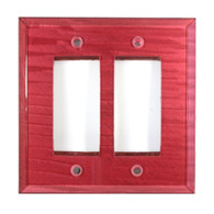 Ruby Glass Double Decora Switch Cover 