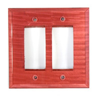 Coral glass Double Decora Switch Cover