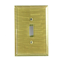 Jade Glass Single Toggle Switch Cover 