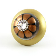 Mini Tiki Knob Light Gold 2 in diameter