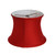 Lamp shade drum in silk poinsettia red
