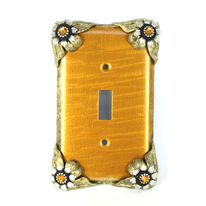 Bloomer SingleToggle Switch cover sunflower
