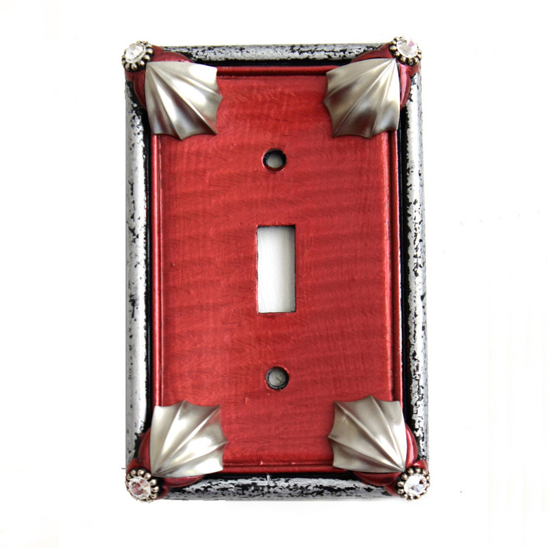 Cleo Ruby Single Toggle Switch Cover - Susan Goldstick