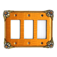 Bloomer Sunflower Triple Decora Switch Cover 