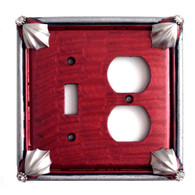 Cleo Ruby Duplex Outlet Toggle Switch Cover 