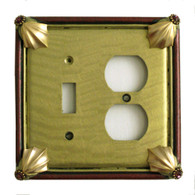 Cleo Jade Duplex Outlet Toggle Switch Cover 