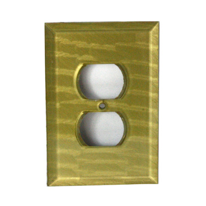Jade Glass Duplex Outlet cover 