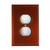 Agate Glass Single Duplex Outlet Cover