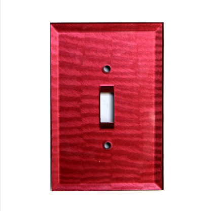 Ruby Glass single toggle switch cover 