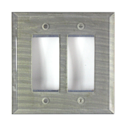 Deep Opal Glass Double Decora Switch Cover