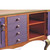 Bolero has 2 storage compartments with one adjustable shelf.  All interior surfaces have painted finishes.