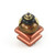Petit Square #2 knob copper with gold metal details