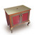 Charisma Vanity Sink Cabinet in Ruby paint finish