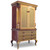 Diva Armoire 2 piece storage and media cabinet in jade and amber paint finish