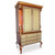 Diva armoire storage and media cabinet in tigress light gold, copper and silver paint finish