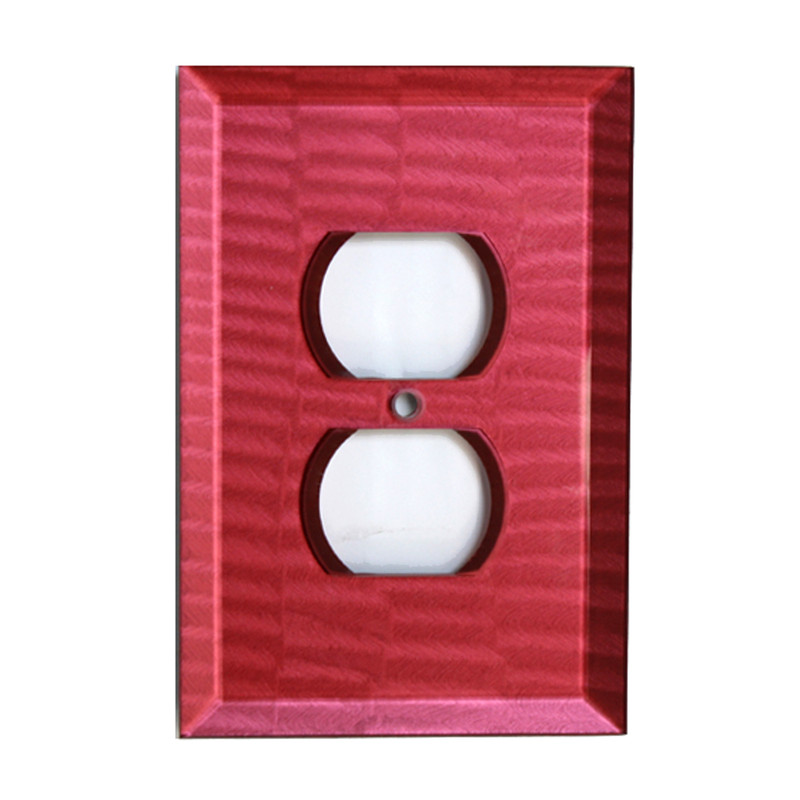 Ruby Glass Single Duplex Outlet Cover Susan Goldstick