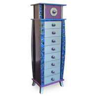 Tango Tower in Amethyst,and Light Aqua Paint Finish