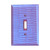 Periwinkle Glass Single Toggle Switch Cover 