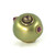 Nu Mini Style 1 Jade 1.5 inches diameter with gold metal details and amethyst crystals