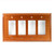 Amber Glass Quad Decora Switch Cover